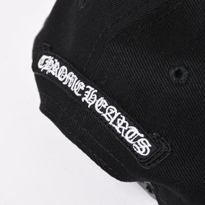 新品未使用 CHROME HEARTS クロムハーツ CHプラス ホースシュー 5パネル スナップバックキャップ ONE SIZE 51-61cm ブラック 中古 4a004539