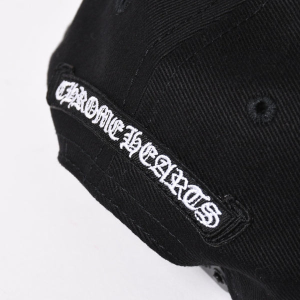 新品未使用 CHROME HEARTS クロムハーツ CHプラス ホースシュー 5パネル スナップバックキャップ ONE SIZE 51-61cm ブラック 中古 4a004539
