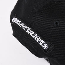 Load image into Gallery viewer, 新品未使用 CHROME HEARTS クロムハーツ CHプラス ホースシュー 5パネル スナップバックキャップ ONE SIZE 51-61cm ブラック 中古 4a004539
