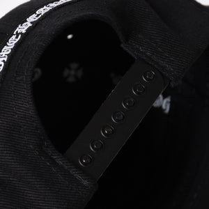 新品未使用 CHROME HEARTS クロムハーツ CHプラス ホースシュー 5パネル スナップバックキャップ ONE SIZE 51-61cm ブラック 中古 4a004539