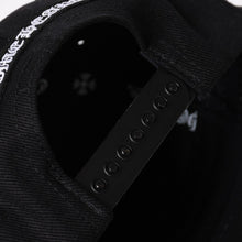 Load image into Gallery viewer, 新品未使用 CHROME HEARTS クロムハーツ CHプラス ホースシュー 5パネル スナップバックキャップ ONE SIZE 51-61cm ブラック 中古 4a004539