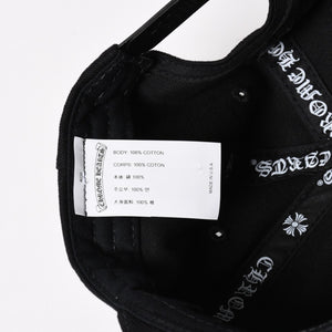 新品未使用 CHROME HEARTS クロムハーツ CHプラス ホースシュー 5パネル スナップバックキャップ ONE SIZE 51-61cm ブラック 中古 4a004539