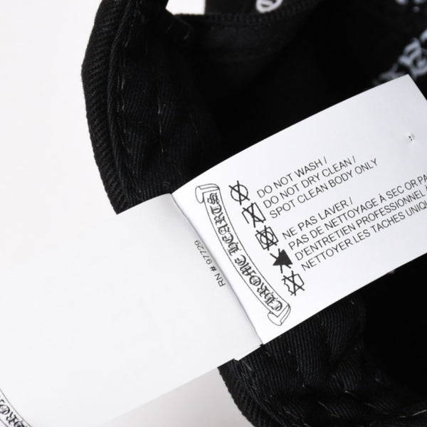 新品未使用 CHROME HEARTS クロムハーツ CHプラス ホースシュー 5パネル スナップバックキャップ ONE SIZE 51-61cm ブラック 中古 4a004539