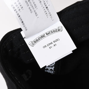 新品未使用 CHROME HEARTS クロムハーツ CHプラス ホースシュー 5パネル スナップバックキャップ ONE SIZE 51-61cm ブラック 中古 4a004539