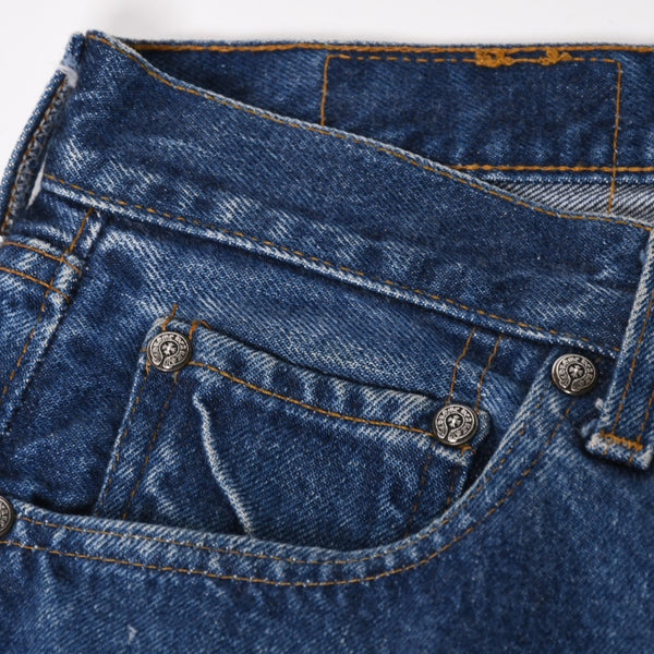 Very Good Condition CHROME HEARTS Denim Pants Levi's LEVI`S 501 Size 29 Black Used 4b013526