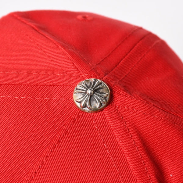 新品未使用 CHROME HEARTS クロムハーツ CH刺繍 ベースボールキャップ ONE SIZE レッド イエロー 中古 4a004538
