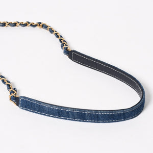 Very Good Condition CHANEL Vanity Chain Shoulder Bag AS1336 28th Series Coco Mark Denim Wild Stitch Gold Hardware Used 4b013565
