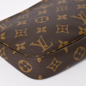 極美品 LOUIS VUITTON ルイヴィトン ポシェット アクセソワール アクセサリーポーチ M51980 モノグラム ブラウン 中古 4a004873