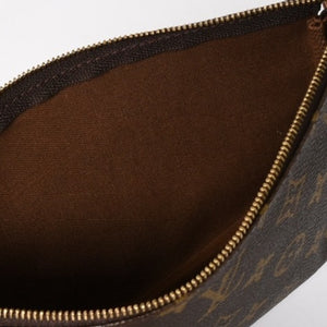 極美品 LOUIS VUITTON ルイヴィトン ポシェット アクセソワール アクセサリーポーチ M51980 モノグラム ブラウン 中古 4a004873