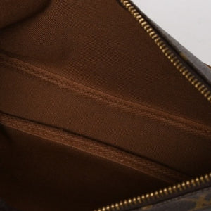 極美品 LOUIS VUITTON ルイヴィトン ポシェット アクセソワール アクセサリーポーチ M51980 モノグラム ブラウン 中古 4a004873