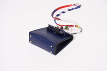Load image into Gallery viewer, 極美品 HERMES エルメス マイクロ ケリーツイリー バッグ チャーム U刻印 ブルー ネイビー ヴォ―タデラクト シルバー金具 中古 4b013608