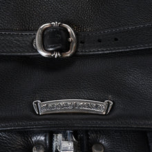 Load image into Gallery viewer, 極美品 CHROME HEARTS クロムハーツ 6BTN ZIP FRNT VEST ラージクロス レザーベスト サイズM ダガー クロスボール 中古 4b013777