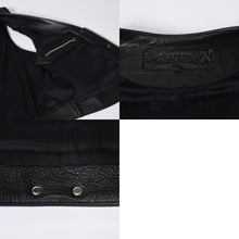 Load image into Gallery viewer, 極美品 CHROME HEARTS クロムハーツ 6BTN ZIP FRNT VEST ラージクロス レザーベスト サイズM ダガー クロスボール 中古 4b013777