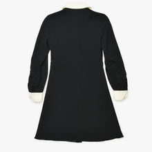 画像をギャラリービューアに読み込む, 極美品 CELINE セリーヌ ドレス ワンピース 2R109865C アセテート レーヨン サイズ34 ブラック 中古 4b013833