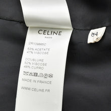 画像をギャラリービューアに読み込む, 極美品 CELINE セリーヌ ドレス ワンピース 2R109865C アセテート レーヨン サイズ34 ブラック 中古 4b013833