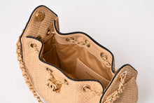 Load image into Gallery viewer, 新品同様 CHANEL シャネル 26SS CHANEL 25 ミニ ワンショルダーバッグ AS5631 ランダム番台 ココマーク ラフィア ベージュ 中古 4b013843