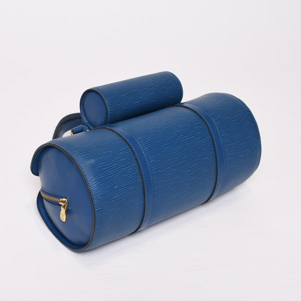LOUIS VUITTON ルイヴィトン ハンドバッグ パピヨン スフロ エピ ブルー M52225 美品 中古 4b010061