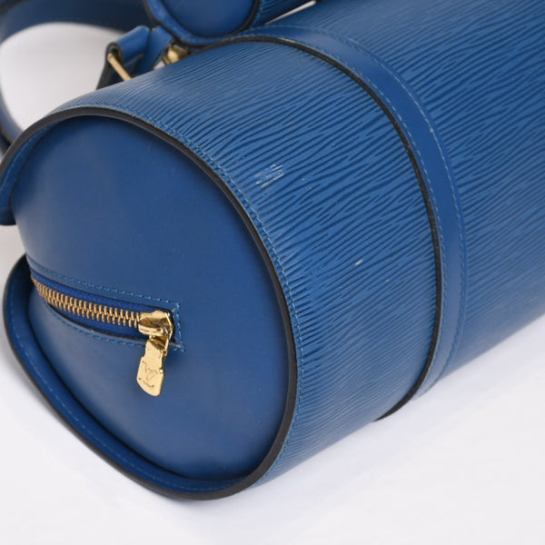 LOUIS VUITTON ルイヴィトン ハンドバッグ パピヨン スフロ エピ ブルー M52225 美品 中古 4b010061