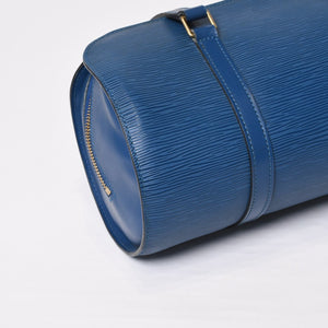 LOUIS VUITTON ルイヴィトン ハンドバッグ パピヨン スフロ エピ ブルー M52225 美品 中古 4b010061