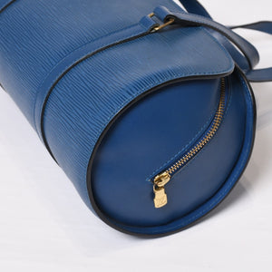 LOUIS VUITTON ルイヴィトン ハンドバッグ パピヨン スフロ エピ ブルー M52225 美品 中古 4b010061