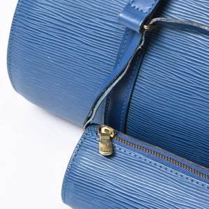 LOUIS VUITTON ルイヴィトン ハンドバッグ パピヨン スフロ エピ ブルー M52225 美品 中古 4b010061