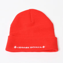 Load image into Gallery viewer, 新品未使用 CHROME HEARTS クロムハーツ ACRYL WATCH CAP アクリルワッチキャップ ビーニー ONE SIZE 22cm CHロゴ刺繍 レッド 中古 4b013880