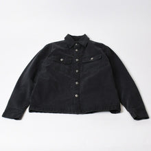 Load image into Gallery viewer, 極美品 CHROME HEARTS クロムハーツ WORK DOG ワークドッグ シャツジャケット サイズS キルティング クロスボール ブラック 中古 4b013907