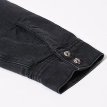 Load image into Gallery viewer, 極美品 CHROME HEARTS クロムハーツ WORK DOG ワークドッグ シャツジャケット サイズS キルティング クロスボール ブラック 中古 4b013907