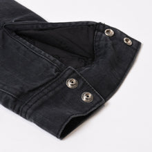 Load image into Gallery viewer, 極美品 CHROME HEARTS クロムハーツ WORK DOG ワークドッグ シャツジャケット サイズS キルティング クロスボール ブラック 中古 4b013907