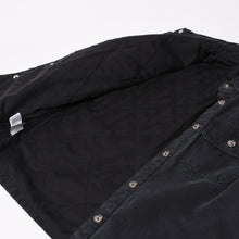 Load image into Gallery viewer, 極美品 CHROME HEARTS クロムハーツ WORK DOG ワークドッグ シャツジャケット サイズS キルティング クロスボール ブラック 中古 4b013907