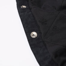 Load image into Gallery viewer, 極美品 CHROME HEARTS クロムハーツ WORK DOG ワークドッグ シャツジャケット サイズS キルティング クロスボール ブラック 中古 4b013907