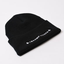 Load image into Gallery viewer, 新品未使用 CHROME HEARTS クロムハーツ ニットキャップ ビーニー CHロゴ 刺繍 ブラック アクリル ONE SIZE 中古 4b013896