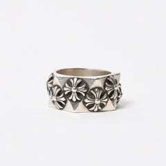 極美品 CHROME HEARTS クロムハーツ ペンタゴンリング 指輪 CHプラス 2014刻印 14号 重量16.9g シルバー925 中古 4b013874