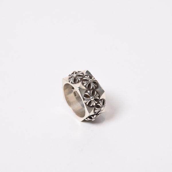 極美品 CHROME HEARTS クロムハーツ ペンタゴンリング 指輪 CHプラス 2014刻印 14号 重量16.9g シルバー925 中古 4b013874