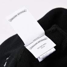 Load image into Gallery viewer, 新品未使用 CHROME HEARTS クロムハーツ ニットキャップ ビーニー CHロゴ 刺繍 ブラック アクリル ONE SIZE 中古 4b013896