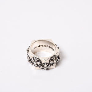 極美品 CHROME HEARTS クロムハーツ ペンタゴンリング 指輪 CHプラス 2014刻印 14号 重量16.9g シルバー925 中古 4b013874