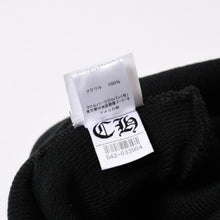 Load image into Gallery viewer, 新品未使用 CHROME HEARTS クロムハーツ ニットキャップ ビーニー CHロゴ 刺繍 ブラック アクリル ONE SIZE 中古 4b013896
