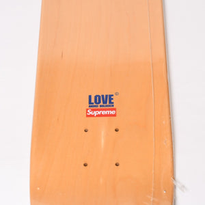 新品未使用品 Supreme×Andrei Molodkin シュプリーム×アンドレイモロドキン スケートボードデッキ ベージュ ブルー メープル材 中古 4b013511