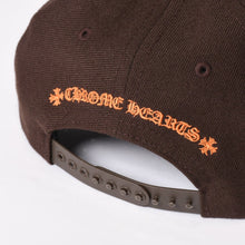 Load image into Gallery viewer, CHROME HEARTS クロムハーツ CH刺繍 ベースボールキャップ ONE SIZE ブラウン オレンジ 6panel 美品 中古 4b013924