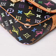 Load image into Gallery viewer, LOUIS VUITTON ルイヴィトン ソローニュ ショルダーバッグ M92639 モノグラム マルチカラー ブラック 村上隆 美品 中古 4b013947