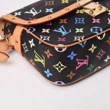 Load image into Gallery viewer, LOUIS VUITTON ルイヴィトン ソローニュ ショルダーバッグ M92639 モノグラム マルチカラー ブラック 村上隆 美品 中古 4b013947
