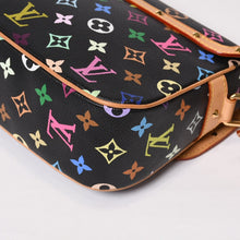 Load image into Gallery viewer, LOUIS VUITTON ルイヴィトン ソローニュ ショルダーバッグ M92639 モノグラム マルチカラー ブラック 村上隆 美品 中古 4b013947