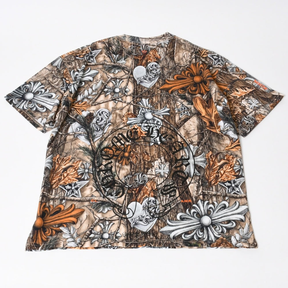 New and unused CHROME HEARTS × NIKE Nike × NOCTA Short sleeve T-shirt Size L DRAKE Real tree pattern Used 4b014006