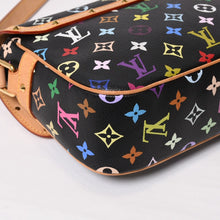 Load image into Gallery viewer, LOUIS VUITTON ルイヴィトン ソローニュ ショルダーバッグ M92639 モノグラム マルチカラー ブラック 村上隆 美品 中古 4b013947