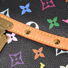 Load image into Gallery viewer, LOUIS VUITTON ルイヴィトン ソローニュ ショルダーバッグ M92639 モノグラム マルチカラー ブラック 村上隆 美品 中古 4b013947