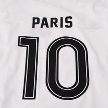 Load image into Gallery viewer, BALENCIAGA バレンシアガ 24SS PARIS SOCCER テクニカルジャージ 長袖Tシャツ 778972 サイズ2 サッカーシリーズ ホワイト 美品 中古 4b013945