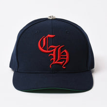 Load image into Gallery viewer, 極美品 CHROME HEARTS クロムハーツ CH BASEBALL TRUCKER CAP CHベースボール トラッカーキャップ ONE SIZE ネイビー CH刺繍 中古 4b013923