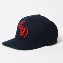 Load image into Gallery viewer, 極美品 CHROME HEARTS クロムハーツ CH BASEBALL TRUCKER CAP CHベースボール トラッカーキャップ ONE SIZE ネイビー CH刺繍 中古 4b013923
