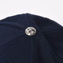 Load image into Gallery viewer, 極美品 CHROME HEARTS クロムハーツ CH BASEBALL TRUCKER CAP CHベースボール トラッカーキャップ ONE SIZE ネイビー CH刺繍 中古 4b013923