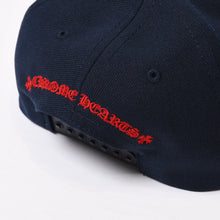 Load image into Gallery viewer, 極美品 CHROME HEARTS クロムハーツ CH BASEBALL TRUCKER CAP CHベースボール トラッカーキャップ ONE SIZE ネイビー CH刺繍 中古 4b013923